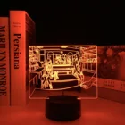 Светодиодный светильник Goodnight pundul для спальни, украшение для спальни, ночсветильник, подарок на день рождения, Аниме Манга, настольная лампа с дистанционным управлением 3D, Прямая поставка