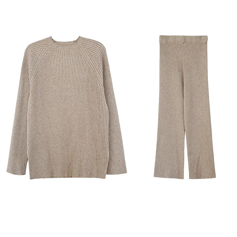 Костюм женский Профессиональный из Свитера и брюк с широкими штанинами