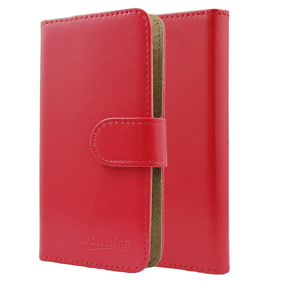 Яндекс. Чехол для телефона, 6 цветов, выделенный кожаный Эксклюзивный специальный чехол для телефона Crazy Horse, чехол с кредитным бумажником+ отслеживание - Цвет: Red