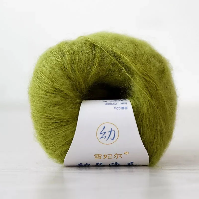 QZLKNIT 20 г/мяч Высококачественная мохеровая пряжа содержит 27% мериносов Тонкий