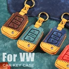 Чехол для автомобильного ключа для Volkswagen VW Bora Golf 7 MK7 Tiguan L Lavida plus для Skoda Octavia Karoq для Seat Ateca Leon чехол для ключей
