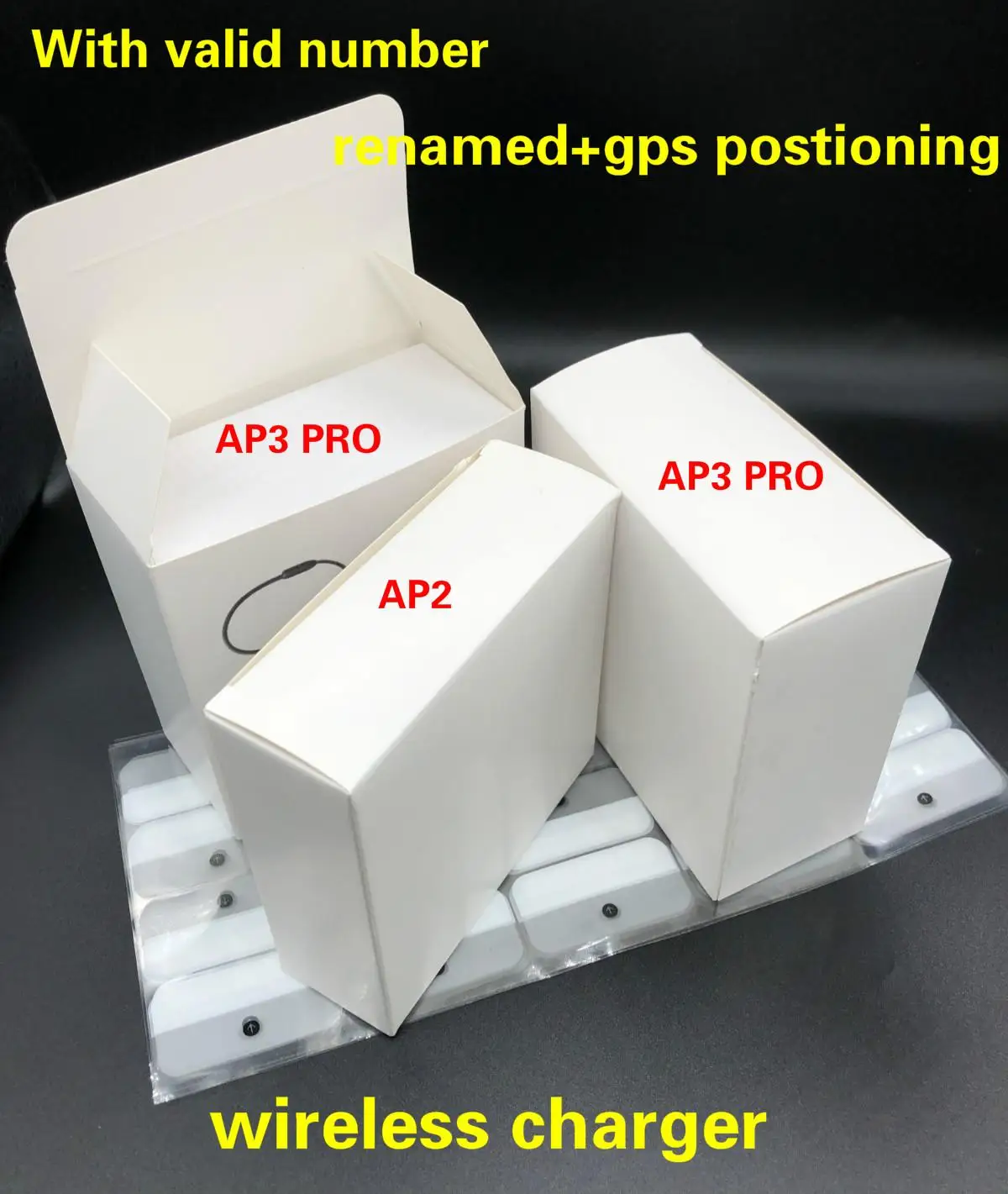 

Air Gen 3 AP3 H1 Chip Transparency Metal Hinge Wireless Charging Bluetooth Headphones Air 2 Earbuds 2nd Generation