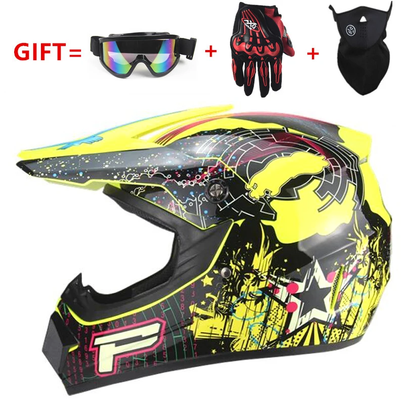 

Шлем мотоциклетный, профессиональный гоночный шлем на все лицо, каска для мотокросса, мотоциклетный шлем для езды по бездорожью