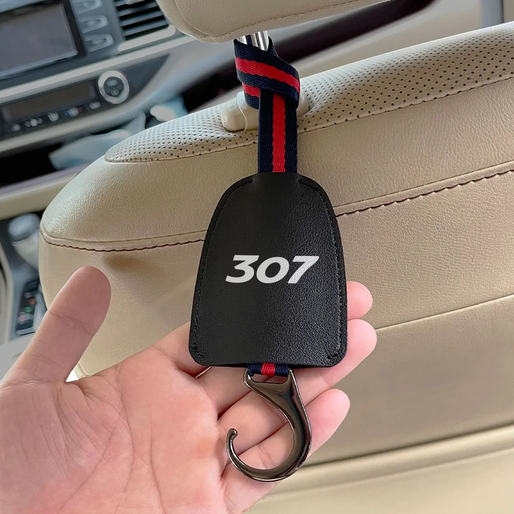 Автомобильный Держатель Спинки Сиденья Из Кожи И Сплава Для Моделей Peugeot 208 207 308 206
