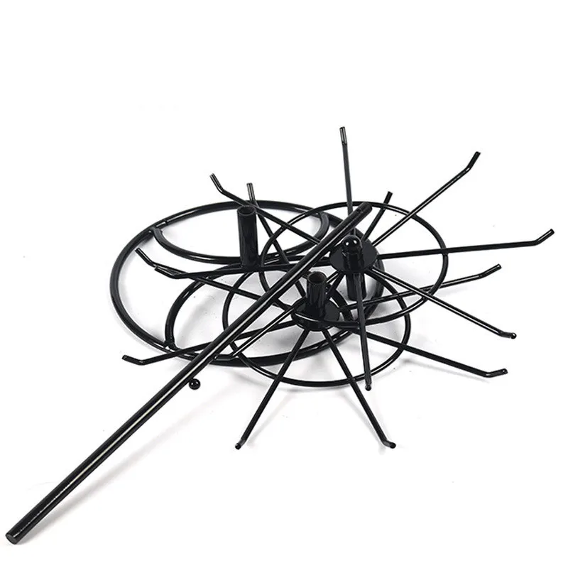 

Durable 2-Tier Rotary Jewelry Stand Rack Earrings Necklace Ring Display Organizer Holder Detachable rotating jewelry rack