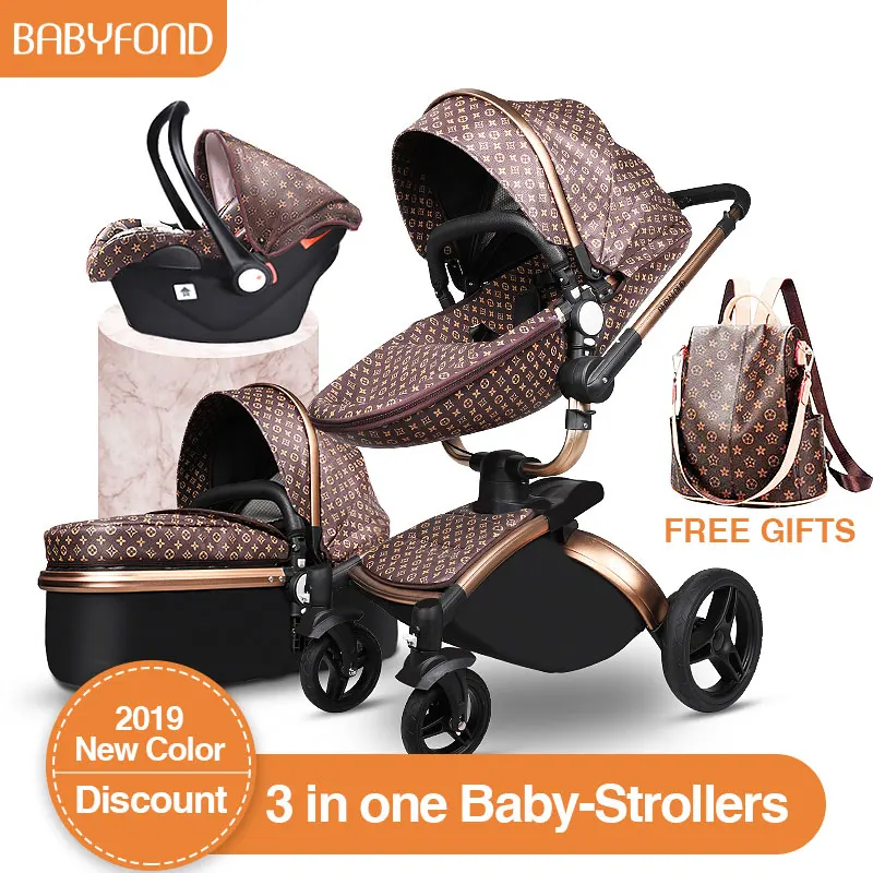 Роскошная детская коляска,, Babyfond No Tax 3 в 1, модная коляска, европейская коляска, Отправка подарков