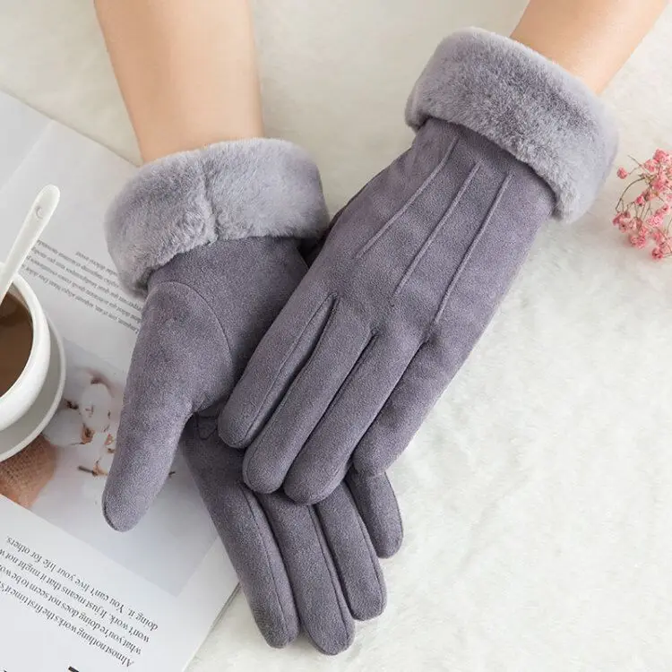 

Winter Women's Fleece-Lined Warm-Keeping and Cold-Proof Waterproof Cycling Touch Screen Outdoor Gloves