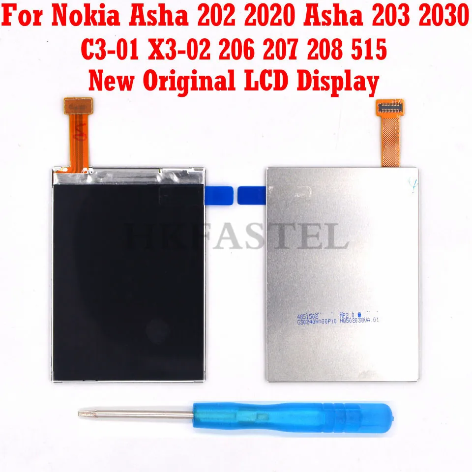 Для Nokia 208 301 мобильный телефон новый оригинальный ЖК дисплей Дисплей с Asha 2060 206 C3 01
