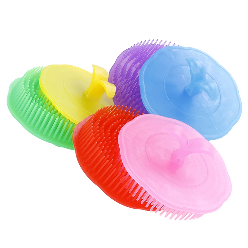 1 шт. силиконовые шампунь для щетка массажа головы волос мытье очищает расчески