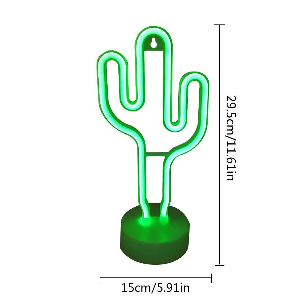 Rainbow Led Neon Light Cactus Night Holiday Christmas Party Wedding Decorations Kids Room Home Decor Lamp | Освещение