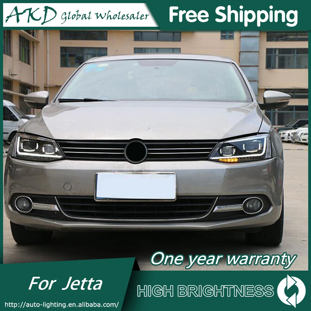 Фары для VW Jetta 2011- Mk6 DRL дневные ходовые огни головная лампа светодиодный Биксеноновая лампа Противотуманные фары тюнинг автомобильные аксессуары