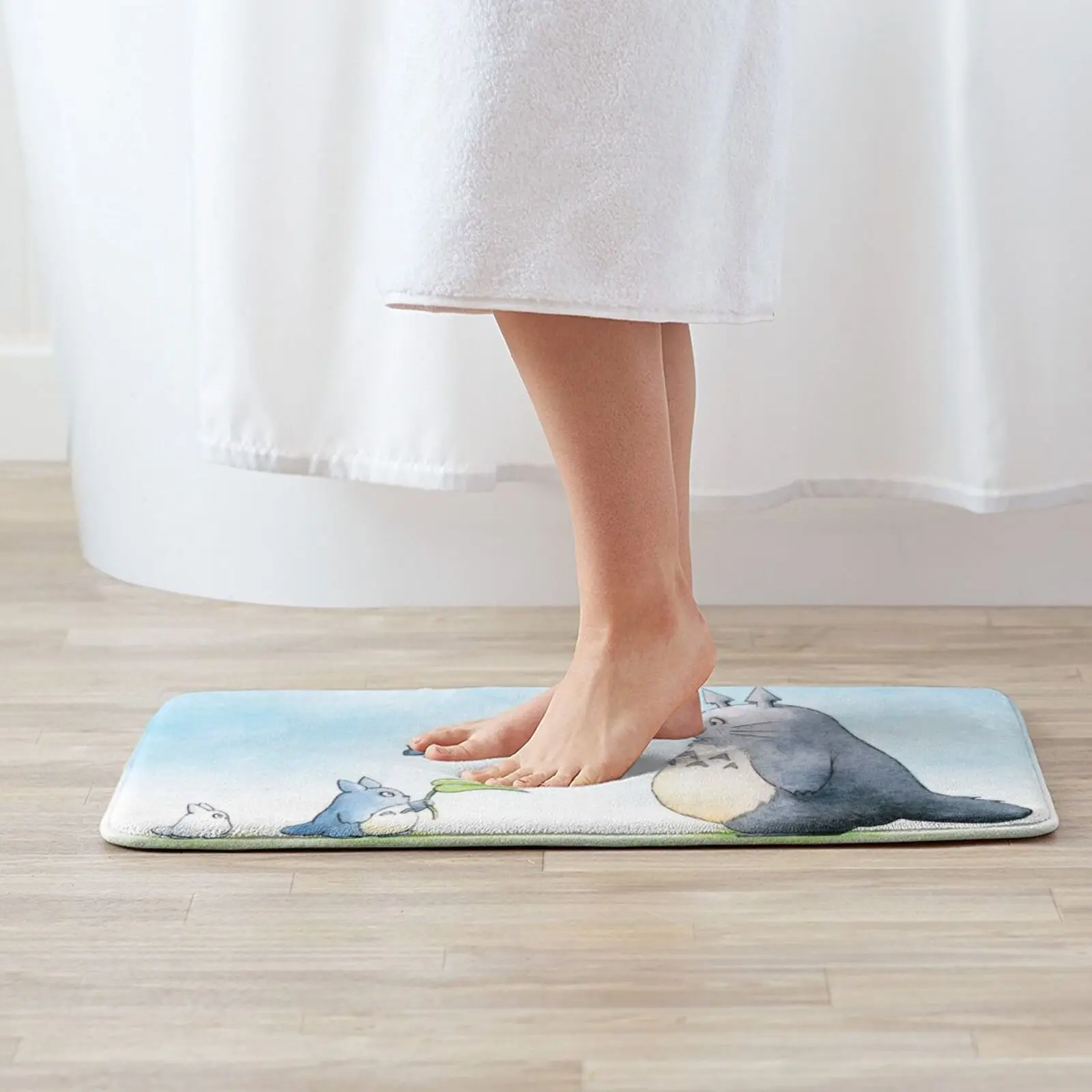 Мягкий Нескользящий Коврик Totoro с бабочками коврик подушка для Тоторо Мой сосед