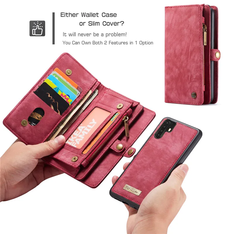 luxury flip leather wallet case for huawei p30 lite p20 pro purse card cover magnetic phone cases for huawei mate 20 pro coque free global shipping