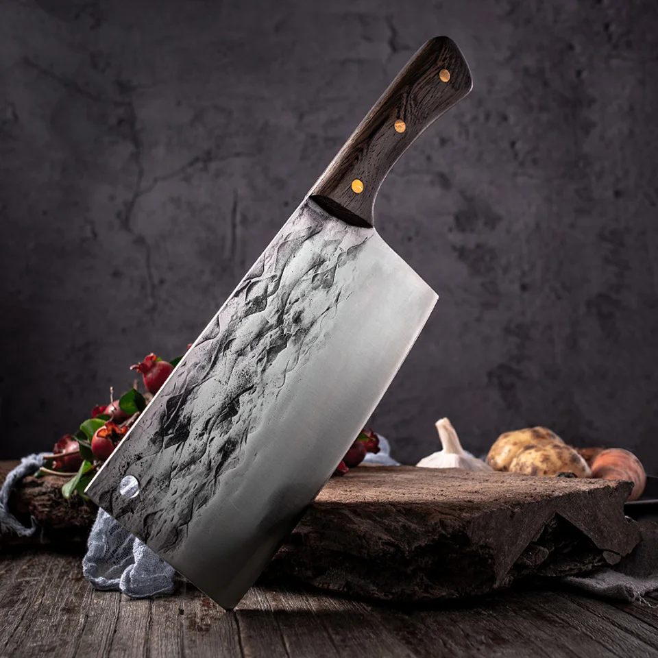 

Forged Sliced Kitchen Knife Sharp Traditional Chinese Household Kitchen High Carbon Stainless Steel Meat Cutting Vegetables