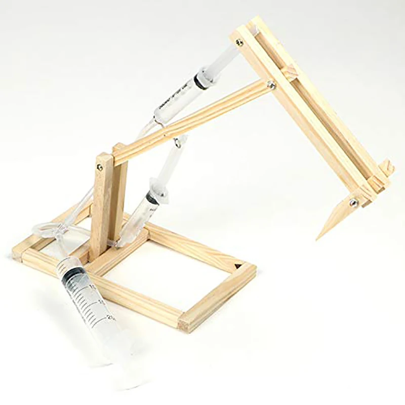 Креативная деревянная модель игрушки для малышей DIY самодельный экскаватор