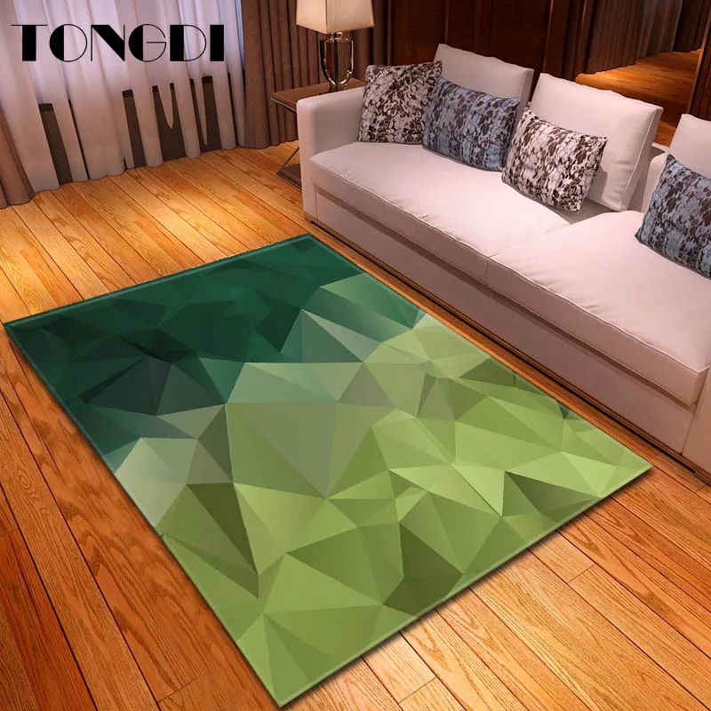 Современный Противоскользящий ковер TONGDI элегантный художественный 3D коврик с