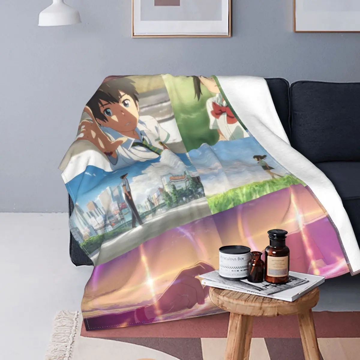 

Kimi No Na Wa Mitsuha Taki одеяло с вашим именем аниме плюшевое удивительное теплое одеяло для кровати диван весна/осень