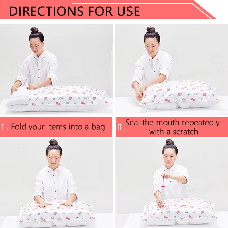 1/4/8 шт вакуумная сумка для одежды большая сжатая хранения Экономия пространства