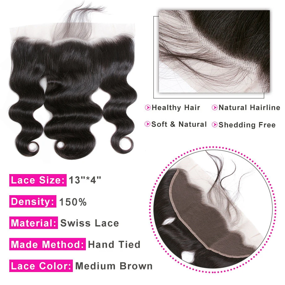 Queen Love Hair, 13x4, Фронтальная застежка на шнурке, с пряди, бразильские волнистые человеческие волосы, пряди на шнурке, remy Hair