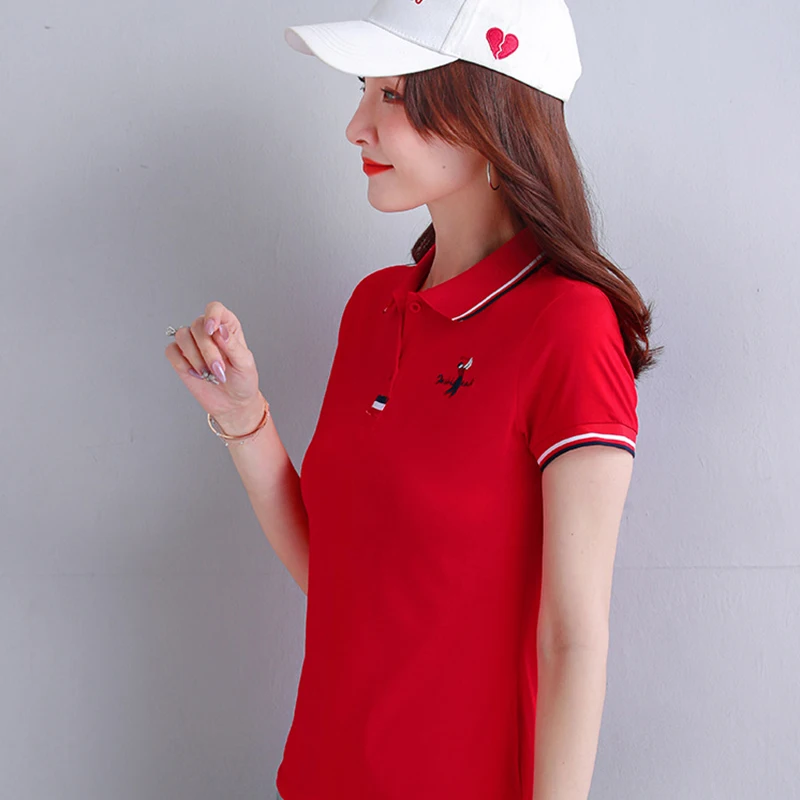 Школьная форма Спортивная тонкая рубашка летняя женская футболка с коротким