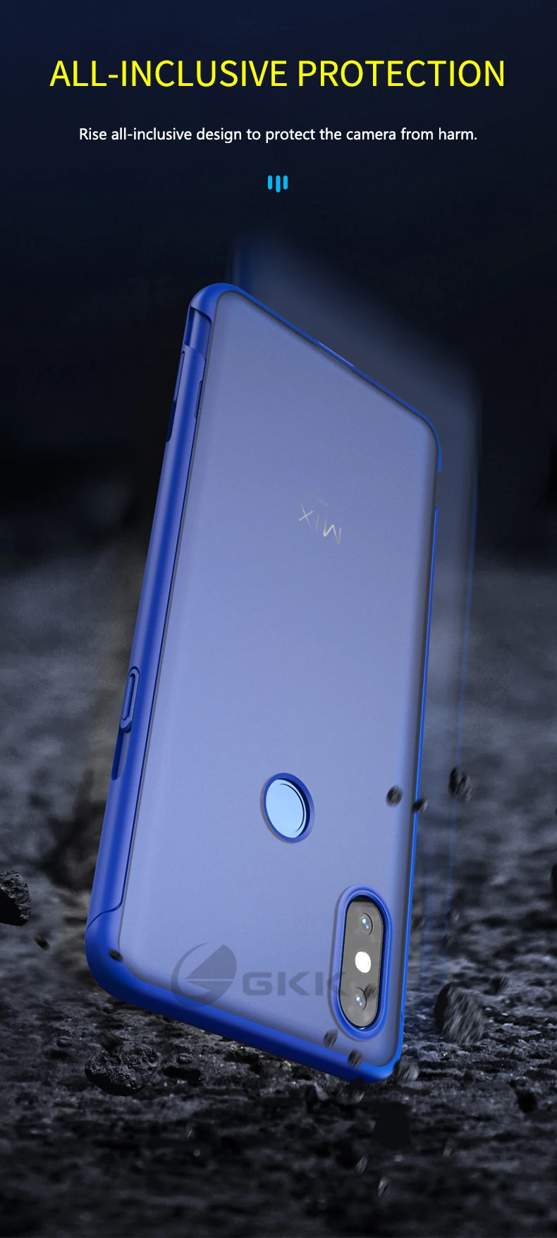 Слайд Роскошный чехол для Xiaomi Mix 3 Чехол Чехлы прозрачный жесткий чехол для ПК ультра тонкий матовый корпус для xiao Mi Mix 3 чехол Coque