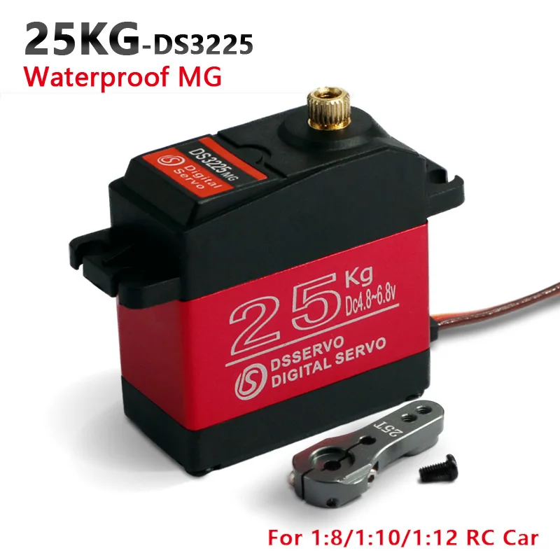 1pcs DS3225 Update Digital Baja Servo 25KG Full Metal Gear Waterproof for 1/10 RC Cars | Игрушки и хобби