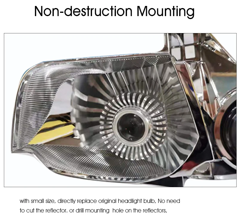 Sanvi 2pcs 12,5 W 5500K лазерный проектор Объектив авто фары дальнего света модуль для автомобиля противотуманная фара для велосипеда внедорожный свет