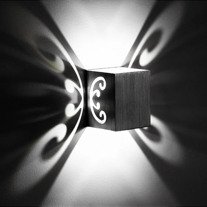 3 Вт светодиодный настенный светильник с бабочкой на поверхности современный