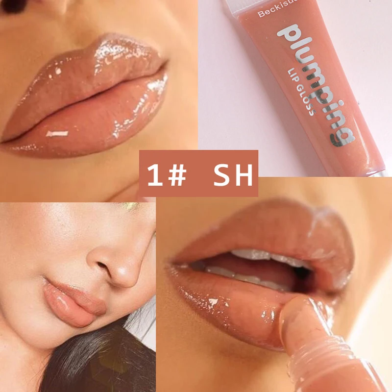 Хрустальный желеобразный блеск для губ увеличивающий сияющий жидкая помада