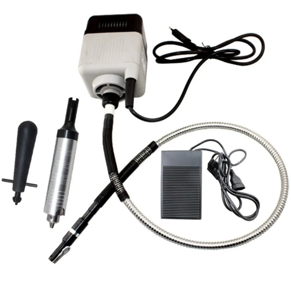 

Italian Hanging Square Flexible Shaft Motor Jewelry Kit Flexshaft Hang Up Motor With Foot Pedal 220V