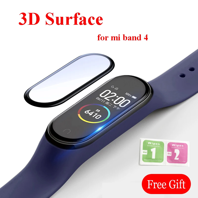 Закаленное стекло для Xiaomi Mi Band 4 защита экрана защитная пленка устойчивое к