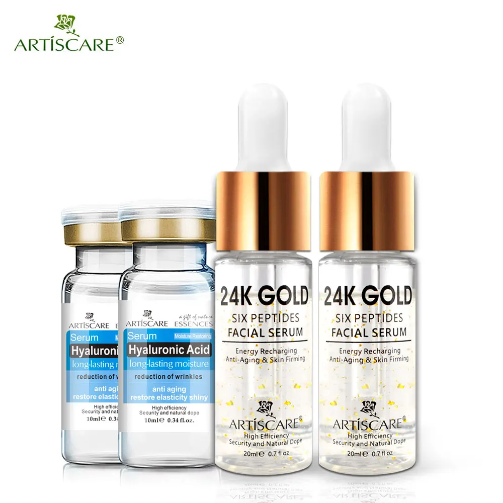 ARTISCARE Six Peptides сыворотка 24 К золото + Гиалуроновая кислота Сыворотка против морщин