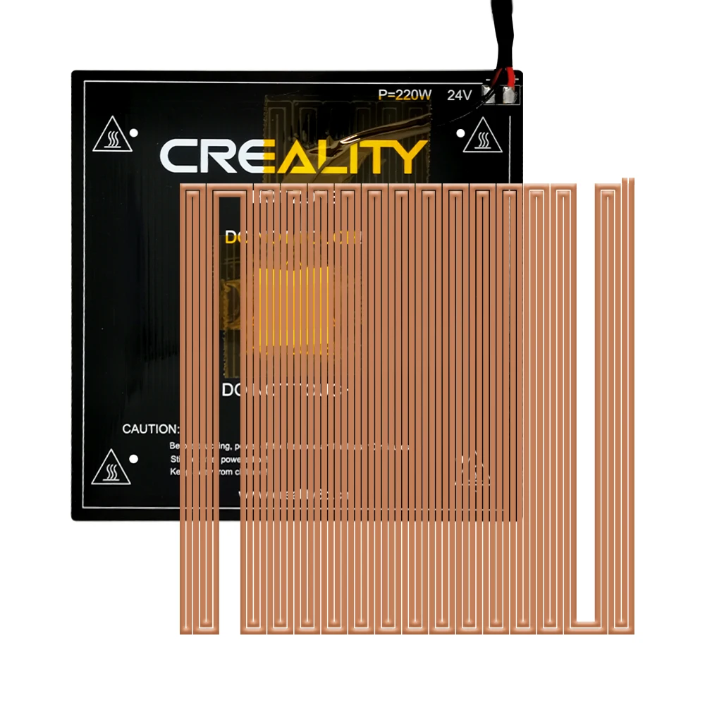 3d printer parts heatbed aluminum substrate heat bed with cable for ender33spro or for cr1010s free global shipping