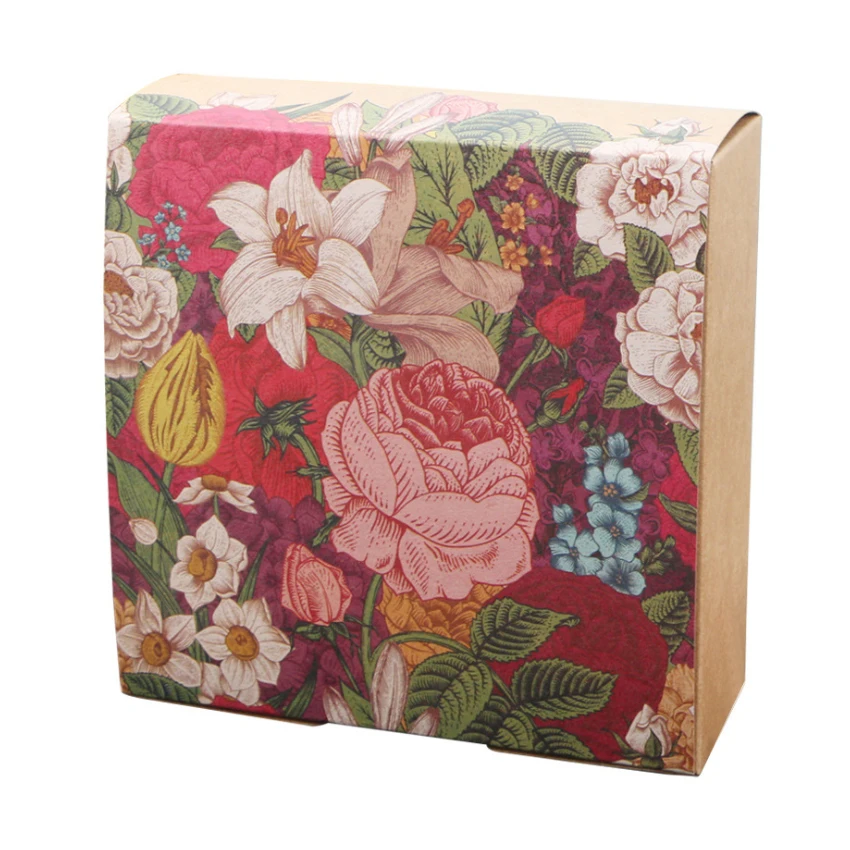 10 шт./лот лунные пирожные выпечки печенья цветочная упаковка подарочная коробка