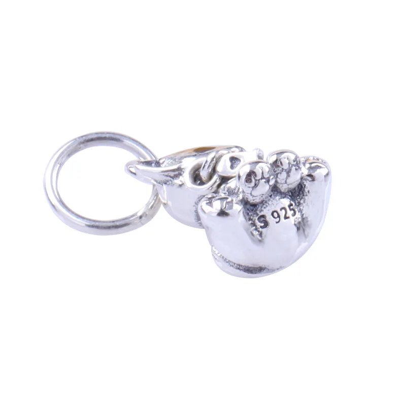 

S925 Sterling Silver Sweetheart Cat Charm Sweet Cat Pendant DIY Bracelet Jewelry