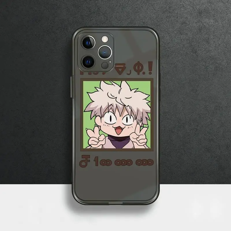 

Hunter x Hunter anime Phone Case for iPhone 11 12 pro mini 7 8 Plus X XS XR Max Black transparent clear shell