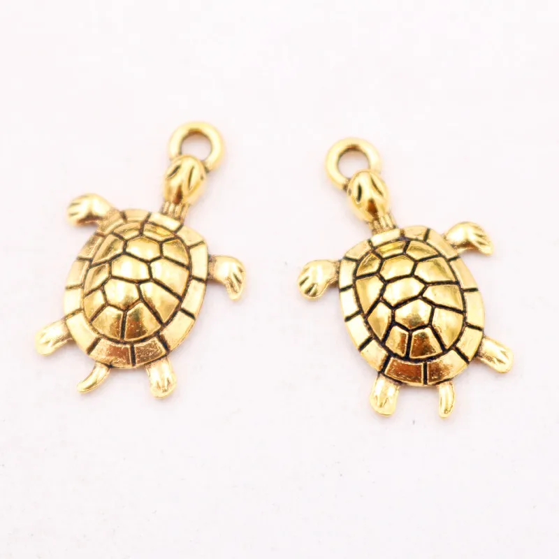 20 шт. подвеска в виде черепахи 26 х17 мм