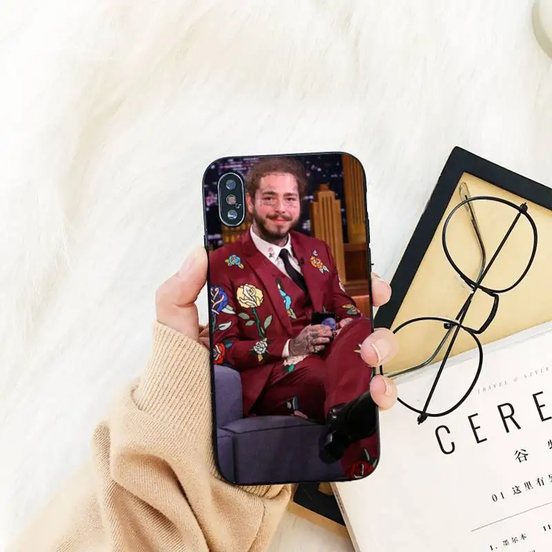 

YNDFCNB Post Malone Phone Case For iPhone 11 8 7 6 6S Plus X XS MAX 5 5S se 2020 11 12pro max iphone xr case