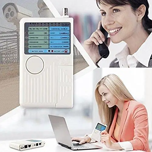 Профессиональный Многофункциональный 4 в 1 сетевой кабель тестер RJ45/RJ11/USB/BNC LAN Cat5