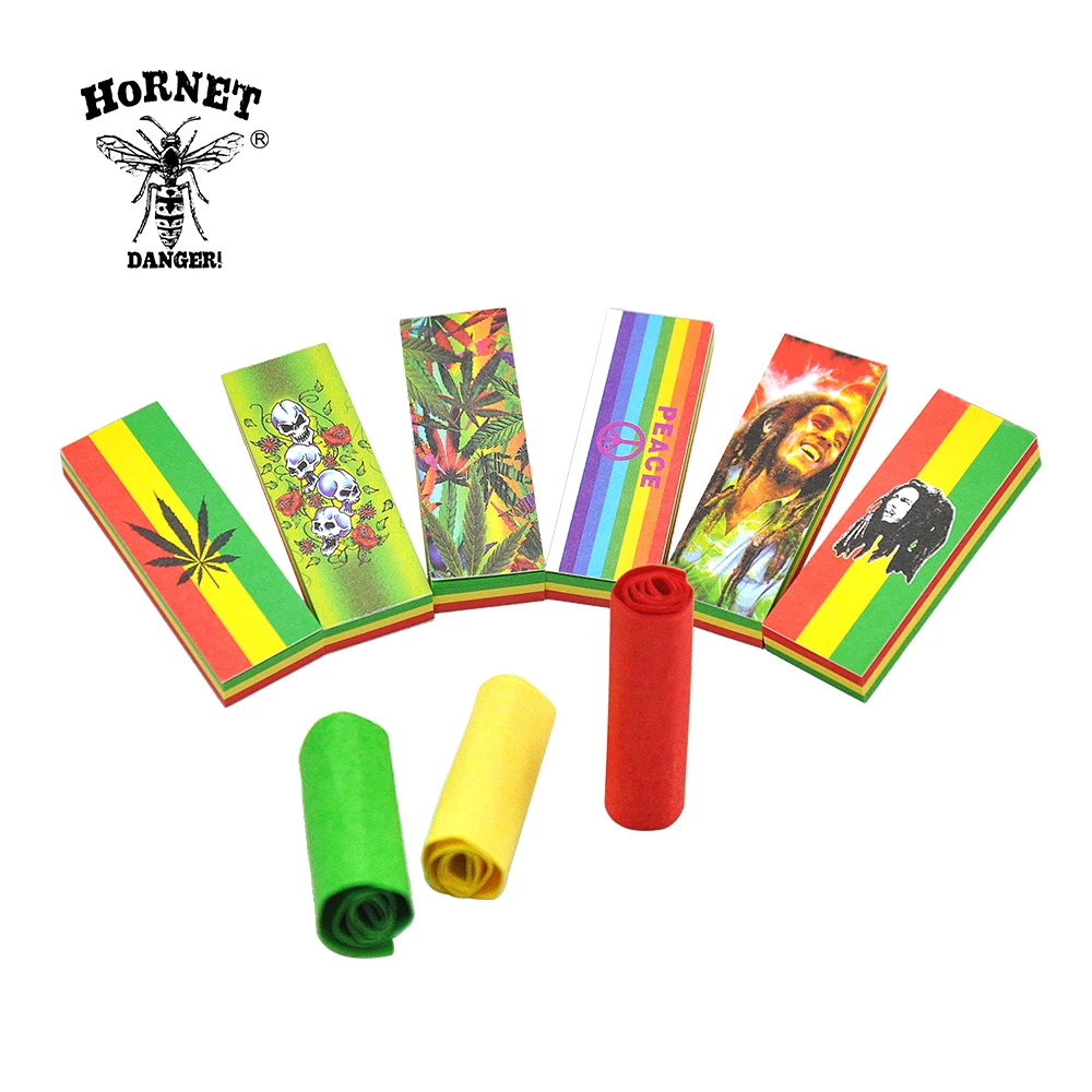 

5/6 Booklets HORNET Rolling Filter Tips Natural Slim Rolled Natural Unrefined Smoke Cigarette For weed tobacco accessories