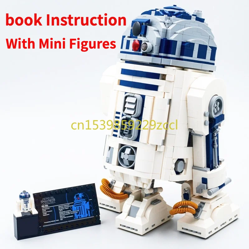 

2021 New 2314PCS Robot Star Space Wars R2d2 Bb8 Model R2-d2 Figures 75308 Building Block Bricks Boy Birthday Gift Toy Kid
