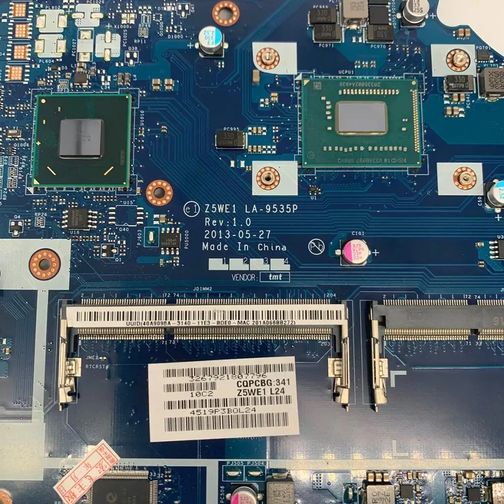 

Aspire E1-570G Mainboard For ACER E1-530 E1-570 E1-570G Laptop motherboard Z5WE1 LA-9535P CPU:1007U/2217U GPU:GT720/740M Test OK