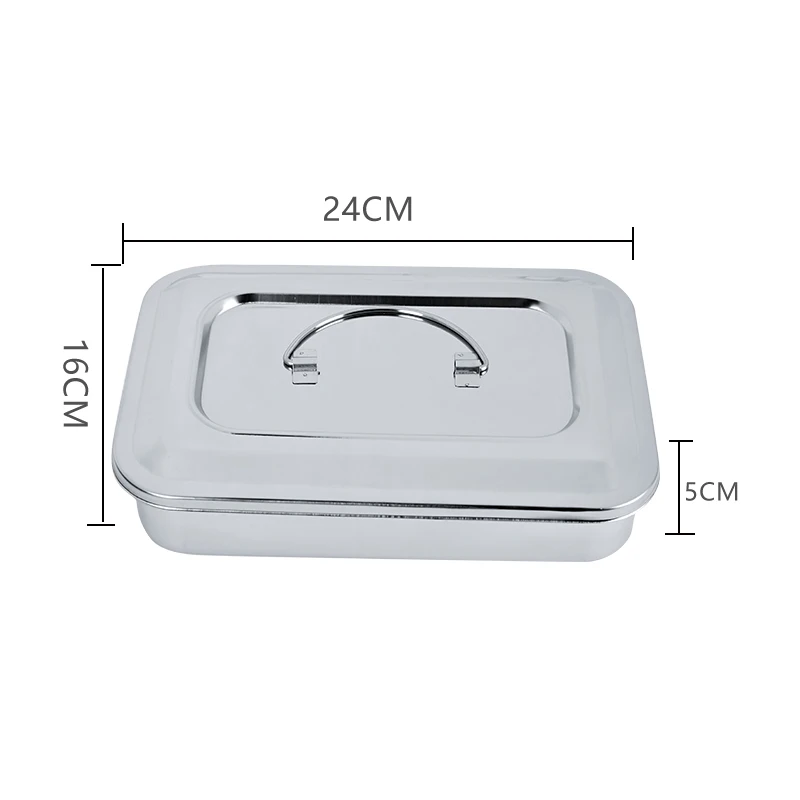 304 толстый лоток для стерилизации из нержавеющей стали квадратная пластина без