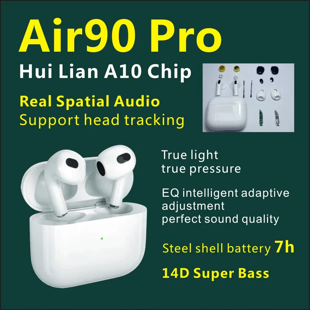 

2021 New Air90 Pro Air80 Pro TWS Wireless Bluetooth Earphone Light Sensor in-Ear Earbuds With Charging Case Air60 Pro