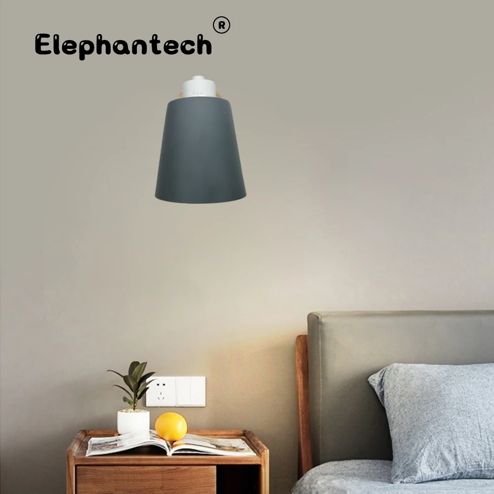 Светильник настенный деревянный в простом стиле E27 85-285 6 цветов | Лампы и