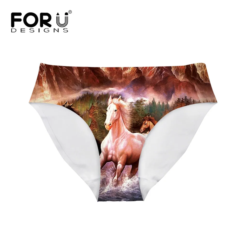 

FORUDESIGNS 3 шт./комплект, женские трусики, эластичные бесшовные Фирменное нижнее белье Crazy Horse, ультратонкие трусики со средней талией для женщин