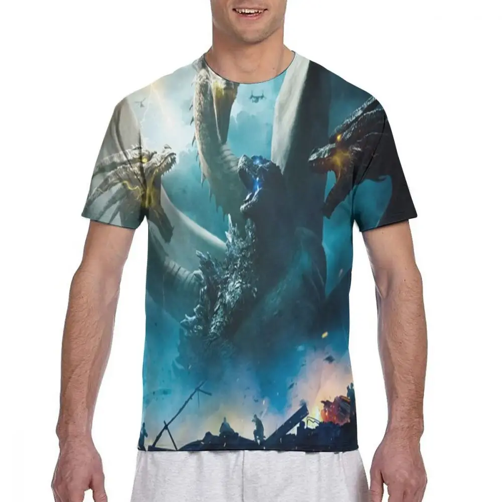 shirt11 Г. Mr. Q пользовательские Godzilla фигурки футболки мужские Круглый вырез черные футболки Godzilla Vs King Kong одежда повседневные Модные топы - Цвет: shirt11