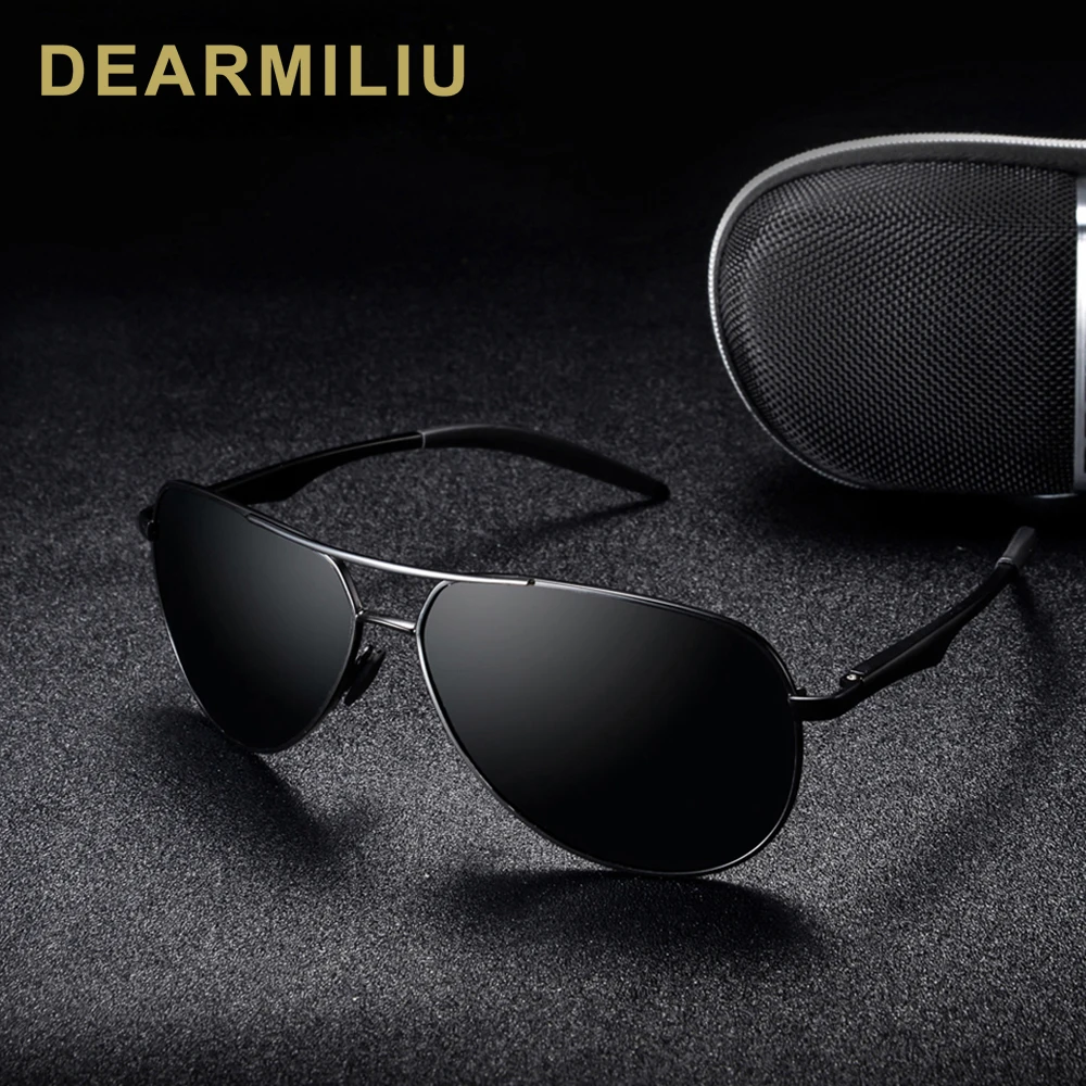 Мужские солнцезащитные очки ночного видения DEARMILIU винтажные поляризационные для