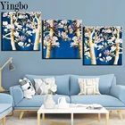 Камни в форме ромба Набор для рисования с круглыми камнями и полотном картина с магнолией комплекты из 3 предметов Алмазная вышивка продажи 5d Сделай Сам Алмазная мозаика стены наклейки Декор