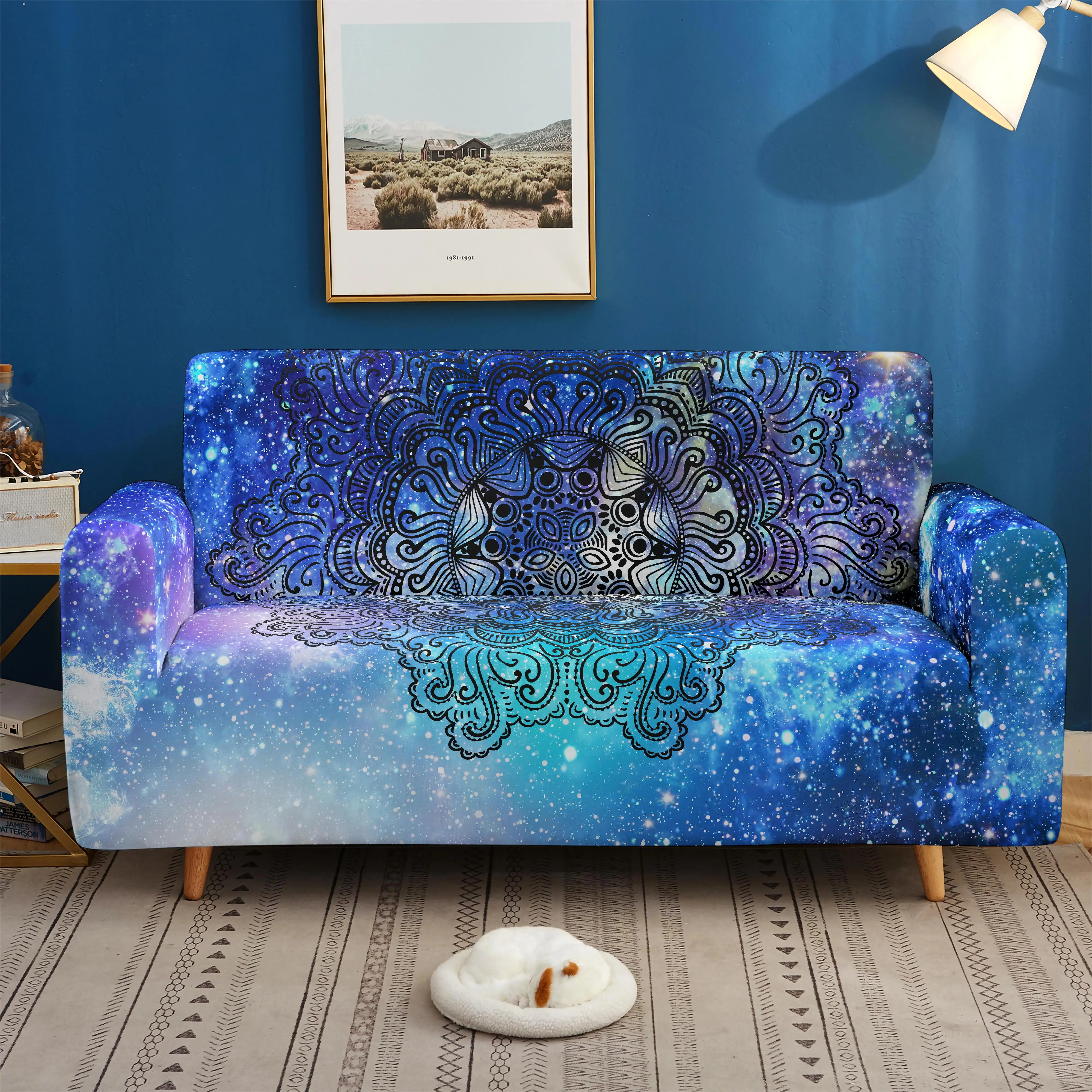 

Bohemia Style 3D Print Sofa Cover Stretch Slipcovers Elastic Sofa Cover for Living Room Couch Cover 1/2/3/4 Seater
